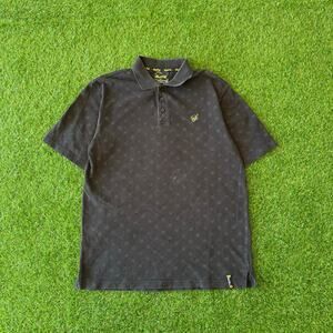 Crazy Y2K VIP Mens Black And Gold Mens Southpole Polo M